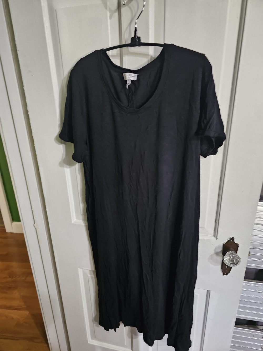 Jessica Simpson Black Short Sleeve Tee Dress